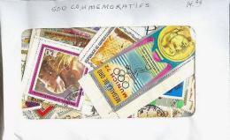 500 TIMBRES COMMEMORATIFS MONDE ENTIER - Lots & Kiloware (mixtures) - Min. 1000 Stamps