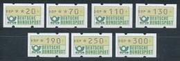 Bund ATM 1982 7 Werte 20 .. 300 ** Kpl. - Machine Labels [ATM]