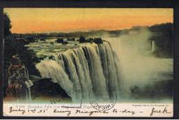 RB 921 - 1905 Canada Postcard - Horsehoe Falls Niagara Falls - 1c Rate To Chicago - Chutes Du Niagara
