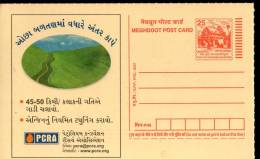 India 2007 Petroleum Conservation Research Association Save Fule Gujarati Language Meghdoot Post Card # 13371 - Oil