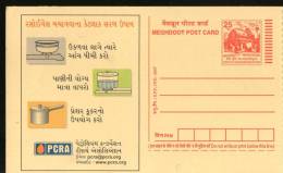 India 2007 Petroleum Conservation Research Association Save Fule Science Gujarati Language Advt.Meghdoot Post Card 12686 - Elettricità
