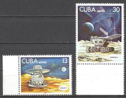 Cuba: Yvert N°A279/80**; Venus X, Lunakol II, Espace - Luchtpost
