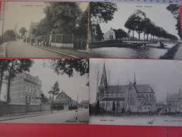 4 Postk. NEERPELT :  STATIESTR., (2)   KERK,  ,   KANAAL. - Neerpelt