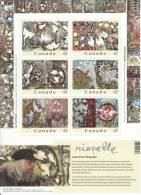 Canada MNH Scott #2002 Pane Of 6 48c Details From L'Hommage A Rosa Luxemburg By Jean-Paul Riopelle - Neufs