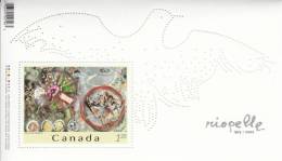 Canada MNH Scott #2003 Souvenir Sheet $1.25 Details From L´Hommage A Rosa Luxemburg By Jean-Paul Riopelle - Neufs