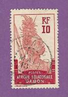 COLONIES FRANCAISES GABON TIMBRE N° 53 OBLITERE GUERRIER - Altri & Non Classificati