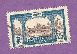 COLONIES FRANCAISES GABON TIMBRE N° 56 OBLITERE VUE DE LIBREVILLE - Otros & Sin Clasificación