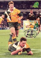 AUSTRALIE. N° 1755 Sur Carte Maximum De 1999. Matt Burke. - Rugby