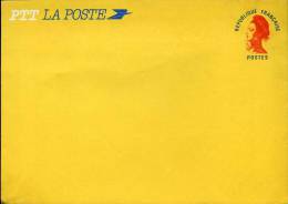 Enveloppe Entier Postal Type Liberté Rouge Enveloppe Jaune Neuve - Standaardomslagen En TSC (Voor 1995)