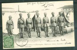 Delcampe - Yvert N°66 Oblitéré Tientsin  En 1908 - Sur Cpa "  English Army " Indians" Guard-house   " - Ax3209 - Brieven En Documenten