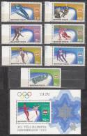 Hungary 1975 Mi# 3089-3095 Bl 116 Olympic Games Innsbruck Sport MNH * * - Ongebruikt