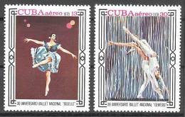 Cuba: Yvert N°A306/7**; Ballet - Luftpost