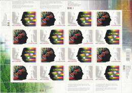 Canada MNH Scott #2062a Complete Sheet Of 16 49c Dr. Gerhard Herzberg, Dr. Michael Smith - Nobel Prize Winners - Full Sheets & Multiples