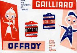 GAILLARD    OFFROY   POUR VOS VETEMENTS DE TRAVAIL, POUR VOTRE LINGE DE MAISON - Textile & Clothing