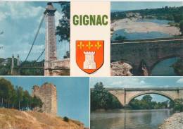 Gignac- Multivues En 1975- Ed La Cigogne N°34.114.02 - Gignac