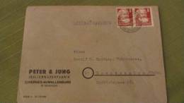 Brief SBZ Allg.Ausgabe Vom 27.10.49 Mit Mi-Nr: 214 Me (Geschäftspapiere ) Von Herges-Auwallenburg Nach Langensalza(Thür) - Briefe U. Dokumente