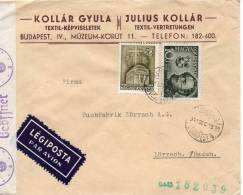 HONGRIE LETTRE CENSUREE POUR L'ALLEMAGNE 1941 - Postmark Collection