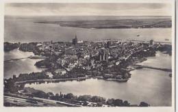 Stralsund, Luftbild, Mit Insel Rügen, Um 1930 - Stralsund