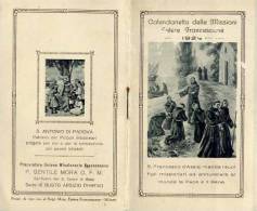 Calendarietto - Missioni Estere Francescane - Busto Arsizio - Varese 1929 - Petit Format : 1921-40