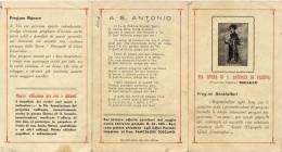 Calendarietto - Pia Opera Di S.antonio Di Padova - Tricarico 1943 - Petit Format : 1941-60