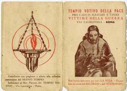Calendarietto - Pro Caduti Militari E Civili - Vittime Della Guerra - Roma 1949 - Tamaño Pequeño : 1941-60