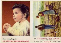 Calendarietto - Villaggio Degli Orfani - Padre Marcello - Roma 1961 - Petit Format : 1961-70