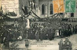 78-YVELINES-LA BOISSIERE  INAUGURATION DU MONUMENT AUX MORTS LE 23 OCTOBRE 1921    ECRITE ‹(•¿• )› - Sonstige & Ohne Zuordnung