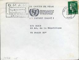 Lille Gare 14/2/1970 10 Cartes De Voeux UNICEF = 1 Enfant Sauvé Mère Enfant - UNICEF