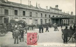 86-VIENNE-POITIERS  LA GARE D ORLEANS     ECRITE ‹(•¿• )› - Poitiers
