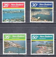 New Zealand 1980 Large Harbours Set Of 4 Used - - - Usati