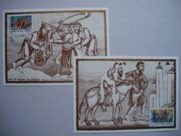 Luxemburg 1074/5 Maximumkarte MK/MC, EUROPA/CEPT 1983, Große Werke Des Menschlichen Geistes - Maximum Cards