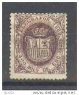 ESTGF30-L3303TESSC.Espagne . Spain.ESCUDO DE ESPAÑA.TELEGRAFOS  DE ESPAÑA .1869 (Ed 30*)  Charnela.MUY BONITO. - Other & Unclassified