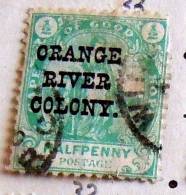 ORANGE COLONY  1\2 PENNY USATO - Estado Libre De Orange (1868-1909)