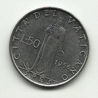 1956 - Vaticano 50 Lire, - Vatikan