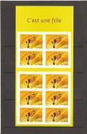 FRANCE AUTOHADHESIFS CARNET BC 3634  NEUF ** MNH C EST UNE FILLE  2004 - Commemoratives