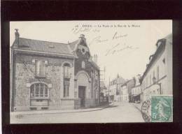 95 Deuil La Poste & La Rue De La Mairie  édit. ELD N° 28  Postes & Télégraphes - Deuil La Barre