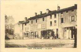 Isere -ref 124- L Albenc - La Place   -carte Bon Etat - - L'Albenc