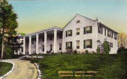 West Virginia Lewisburg General Lewis Hotel Handcolored Albertype - Altri & Non Classificati