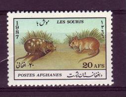 Afghanistan YV 1374 N 1987Rats - Roedores