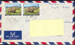 Cameroun 1980 - Rhinos, Postage Used Cover In Finnland - Rhinozerosse