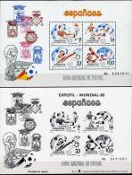 Fußball-WM ESPANA 1982 Spanien Block 25+SD1/82 ** 38€ Spieler Torwart FIFA-Pokal Fairnis Wap Bloc Soccer Sheet Bf Espana - Hojas Conmemorativas