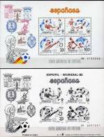 Fußball-WM ESPANA 1982 Spanien Block 26+SD2/82 ** 38€ Spieler Torwart FIFA-Pokal Fairnis Wap Bloc Soccer Sheet Bf Espana - Feuillets Souvenir
