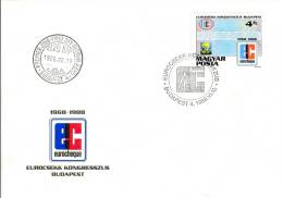 HUNGARY - 1988. FDC - Eurocheck Congress,Budapest Mi 3965. - FDC