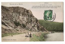 FUMAY - Vallée De La Meuse - Rocher De La Luve - Carte Colorisée écrite & Timbrée En 1908 - Fumay