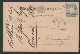 Ganzsachen P 6 ,Stempel Bellheim  13.7. (3126) - Entiers Postaux