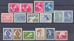SWEDEN TABLE-TENNIS,ALPINE SKIING,HOKEY,WRESTLING 1949-1967 MNH ** - Unused Stamps