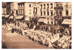 CPA Binche Belgique - Congrès Eucharistique 1928 - Religion - Cortège - Enfants - Animée Neuve État TB 2 Scans - Binche