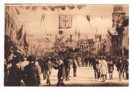 CPA Binche Belgique - Congrès Eucharistique 1928 - Religion - Décoration Grand Place - Animée Neuve État TB 2 Scans - Binche