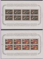 Liechtenstein Art Rubens 3 Blocks Of 8 1st Day Overprint 1976 USED - Gebruikt