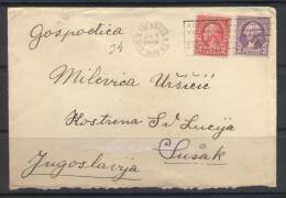 USA-UNITED STATES-from New York To Kostrena St.Lucija Croatia-cover-letter-1936 - Lettres & Documents